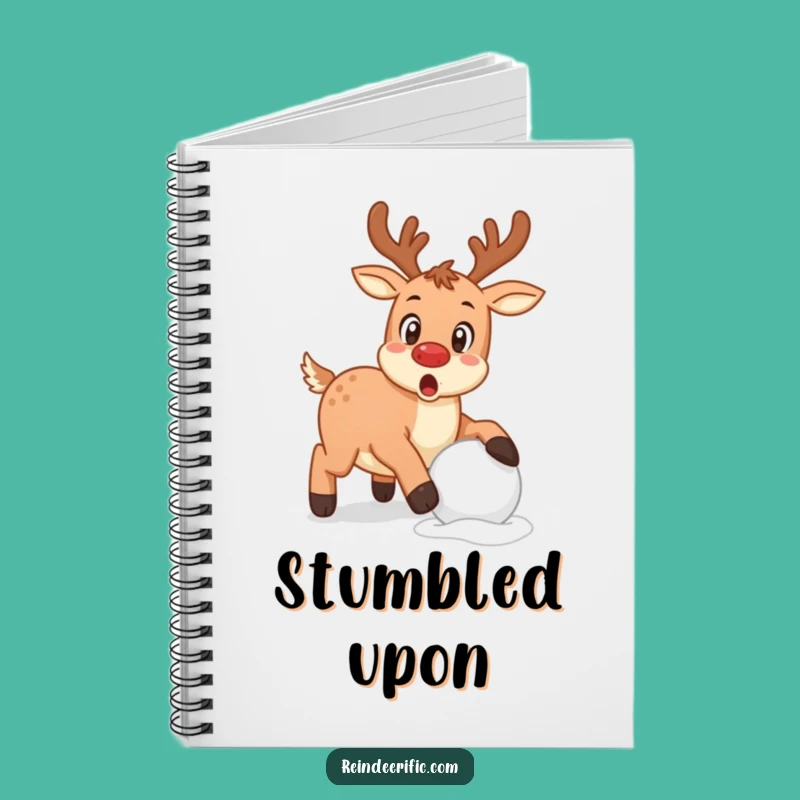 Funny Stumble Notebook: Surprised Reindeer Journal, Perfect Funny Gift!